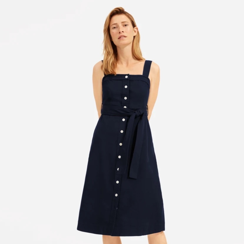 Everlane Picnic Dress | Dark Navy | Size 10